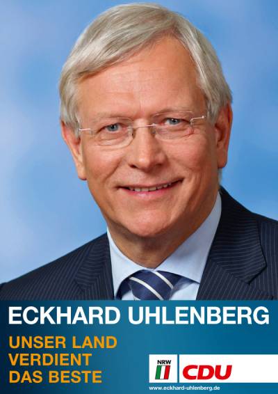 Das Plakat von Eckhard Uhlenberg zur Landtagswahl am 13. Mai 2012. - Das Plakat von Eckhard Uhlenberg zur Landtagswahl am 13. Mai 2012.