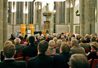 Groß war das Interesse an der Geburtstagsfeier der CDU in der Jakobikirche in Lippstadt. - Groß war das Interesse an der Geburtstagsfeier der CDU in der Jakobikirche in Lippstadt.