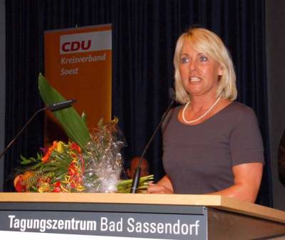 Nahm Abschied von ihrem Amt als stellvertretende CDU-Kreisvorsitzende: Silvia Hupfeld. - Nahm Abschied von ihrem Amt als stellvertretende CDU-Kreisvorsitzende: Silvia Hupfeld.