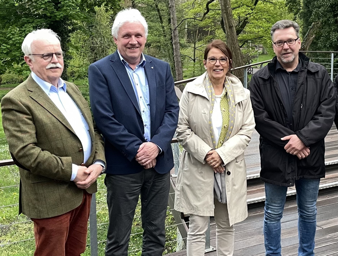 V.l.n.r.: Dr. Bernhard Reilmann, Ulrich Häken, Rita Diers und Stephan Dobat