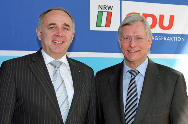 Werner Lohn und Eckhard Uhlenberg erhalten viel Unterstützung im Wahlkampf.
